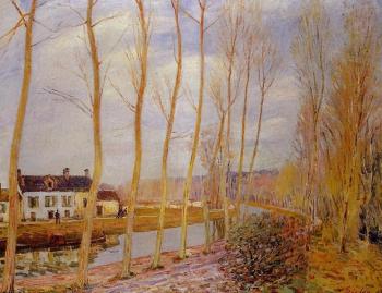 阿爾弗萊德 西斯萊 The Loing Canal at Moret